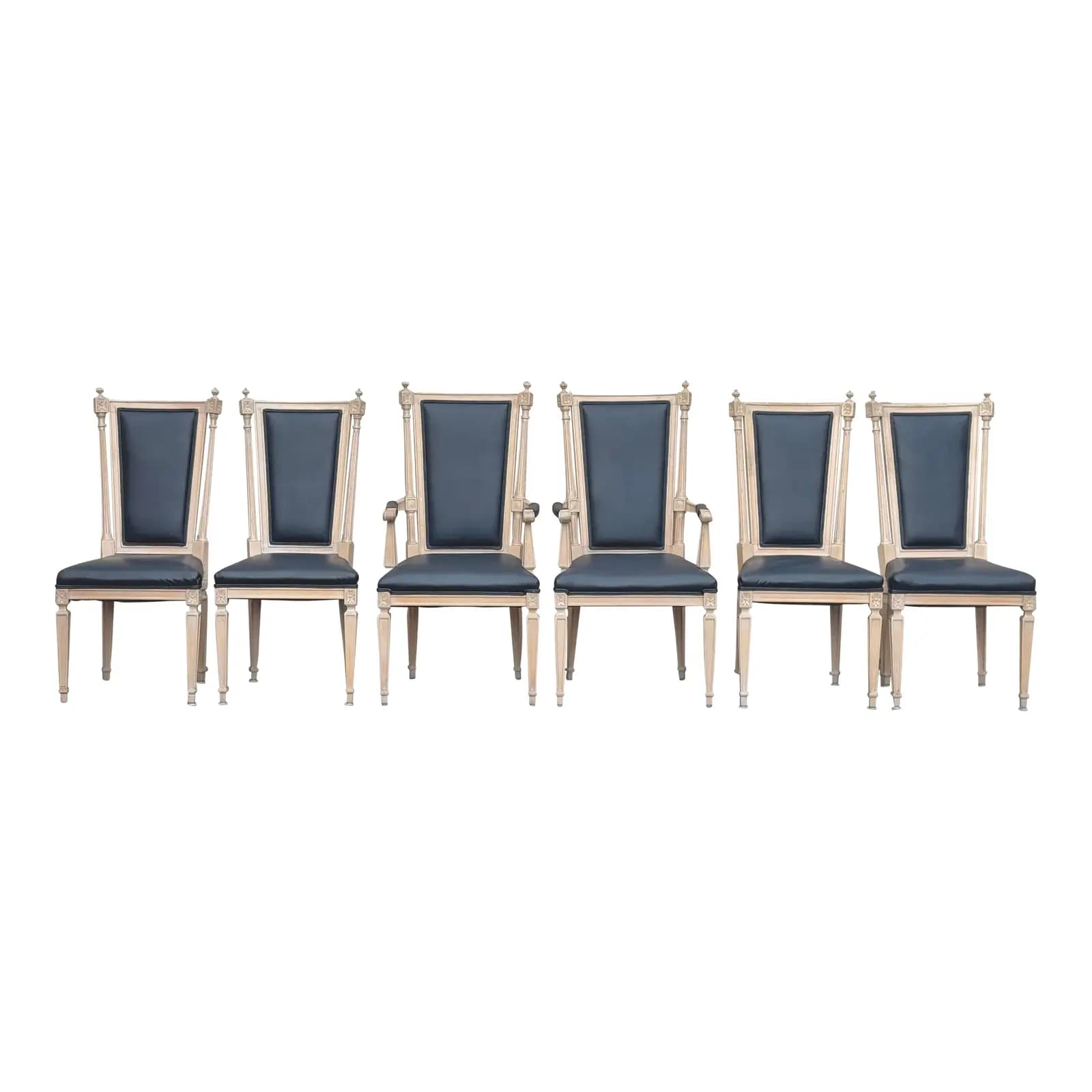 Set of 6 Louis XIV Dining Chairs