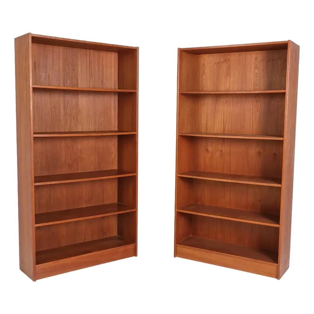 Pair of Danish Teak Bookcases