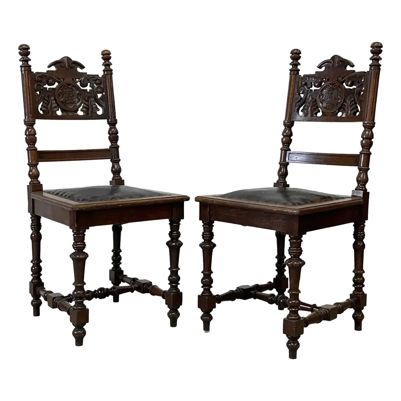 Pair of Spanish Revival Side Chairs