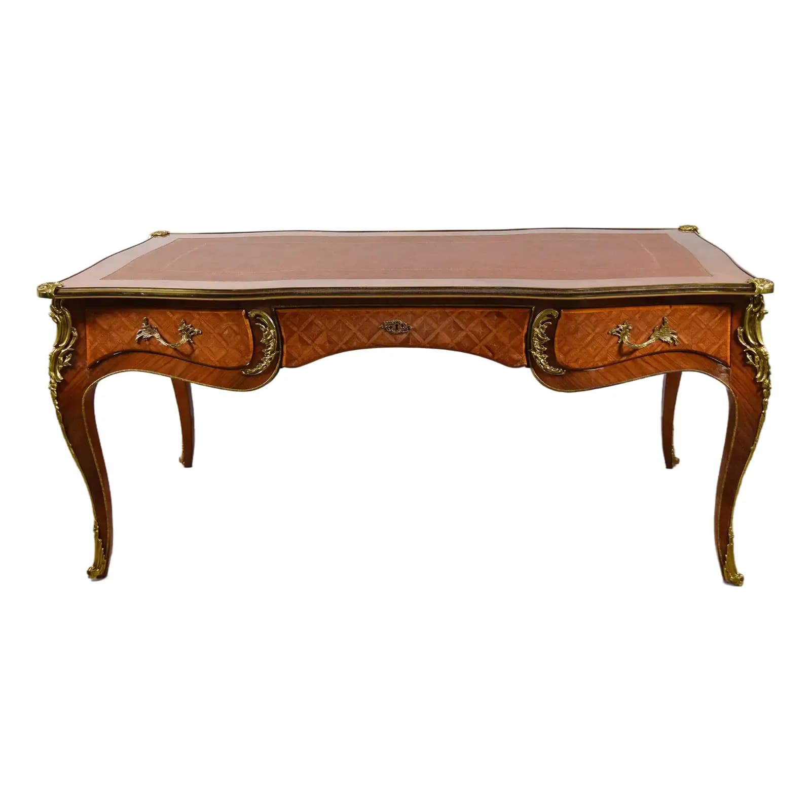 Louis XVI Marquetry Executive Desk