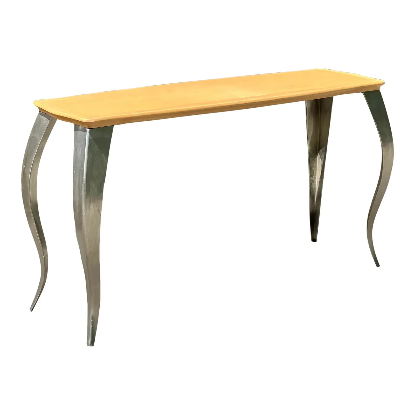 Modern Squiggle Leg Console Table