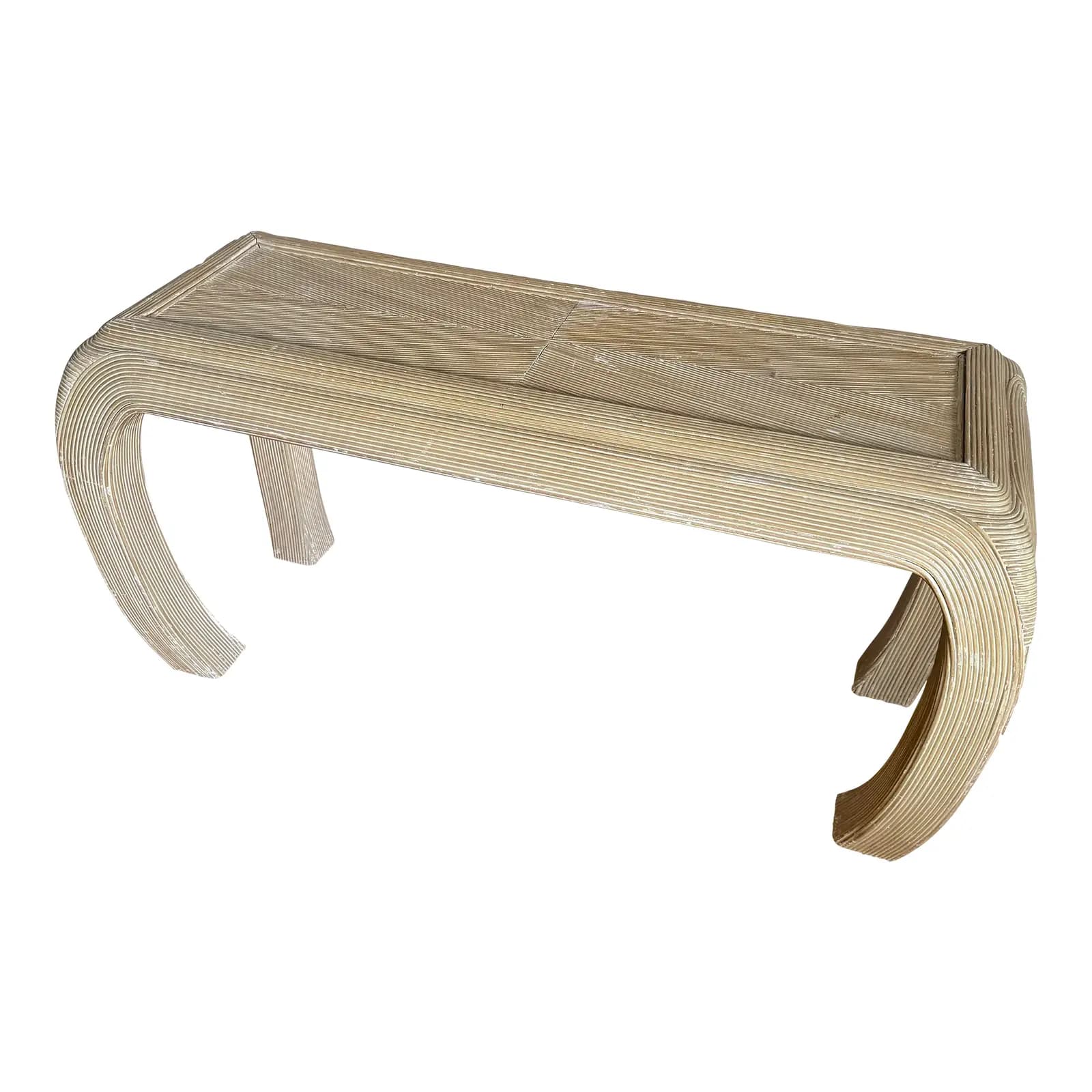 Karl Springer Style Pencil Reed Console