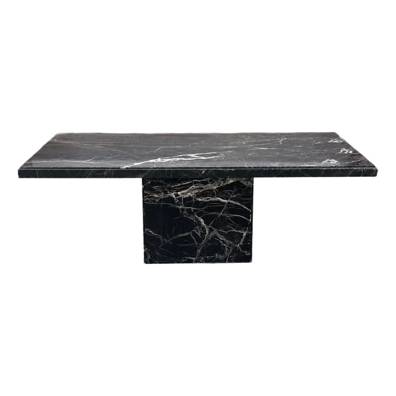 Postmodern Verde Marble Dining Table