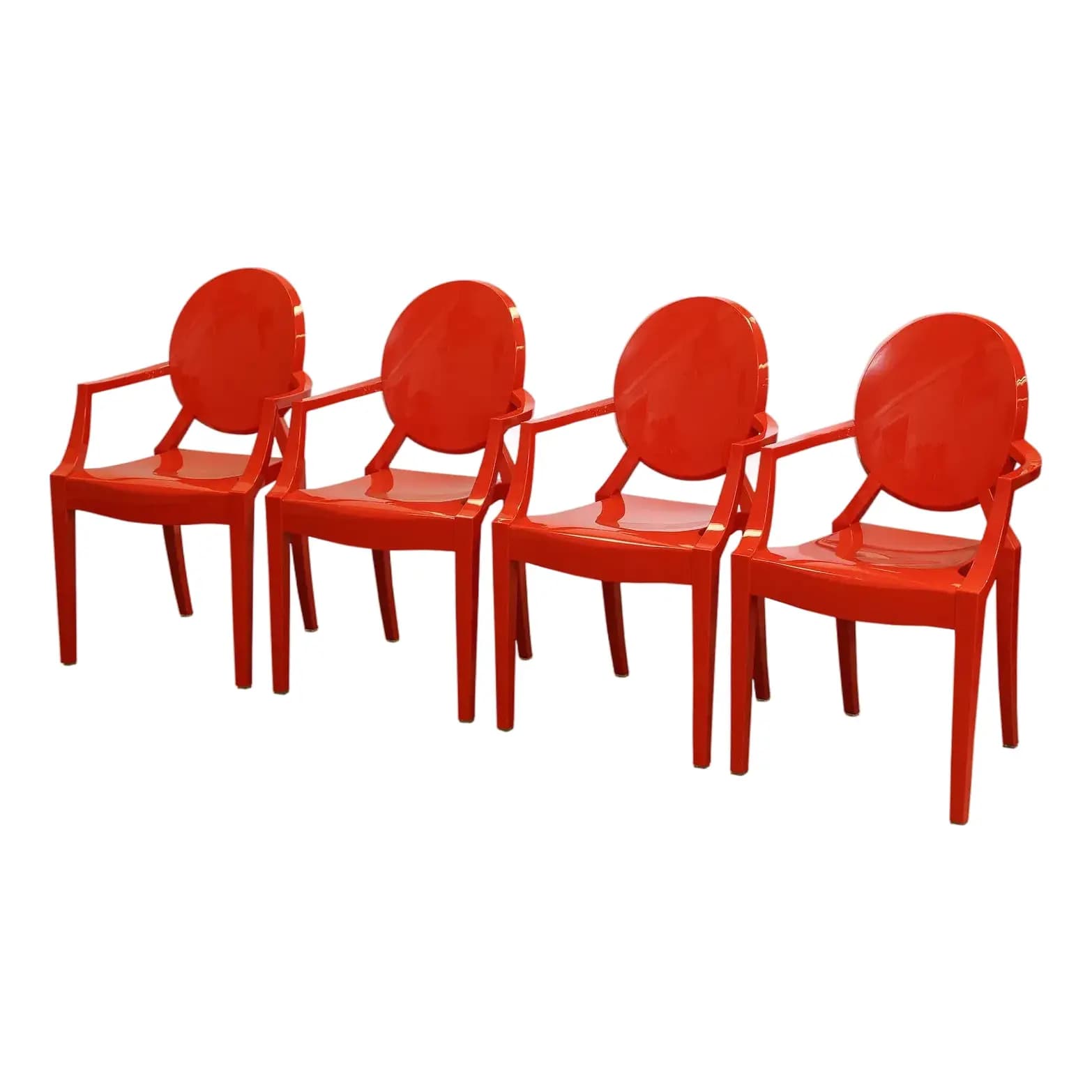 Set of 4 Starck Style Armchairs