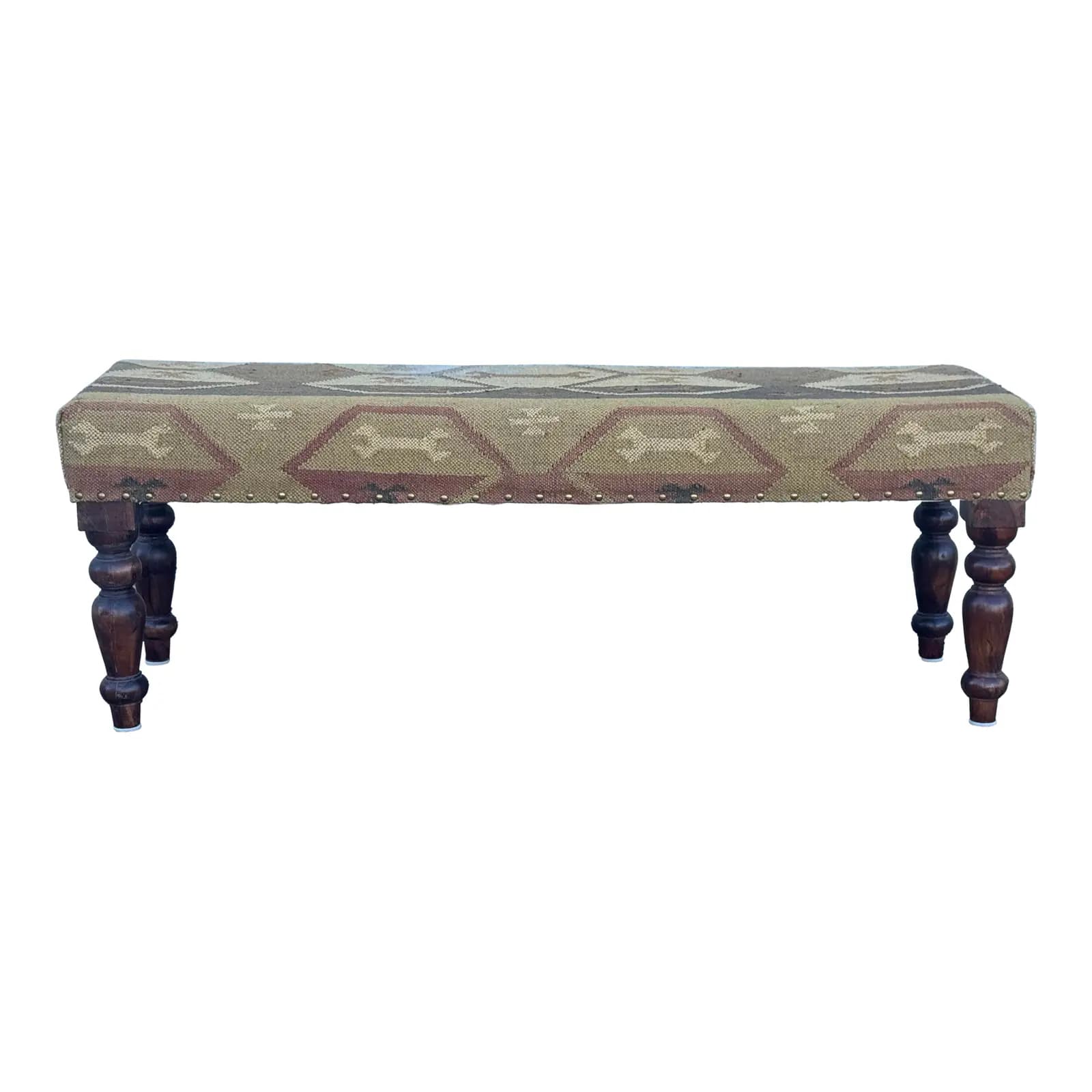 Kilim Upholstered Bench