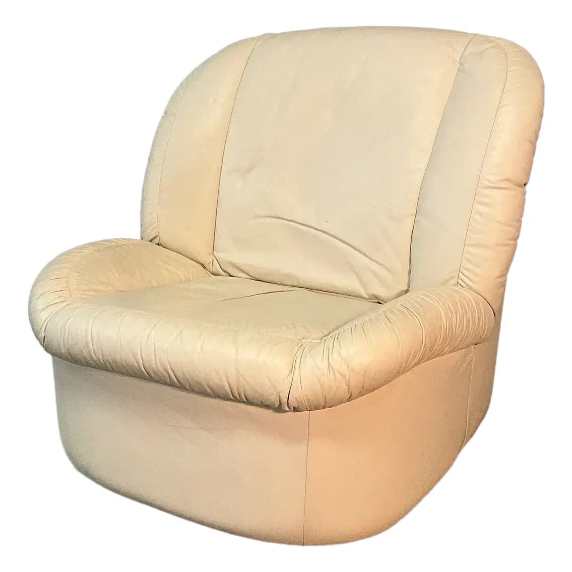 Emerson Leather Postmodern Lounge Chair