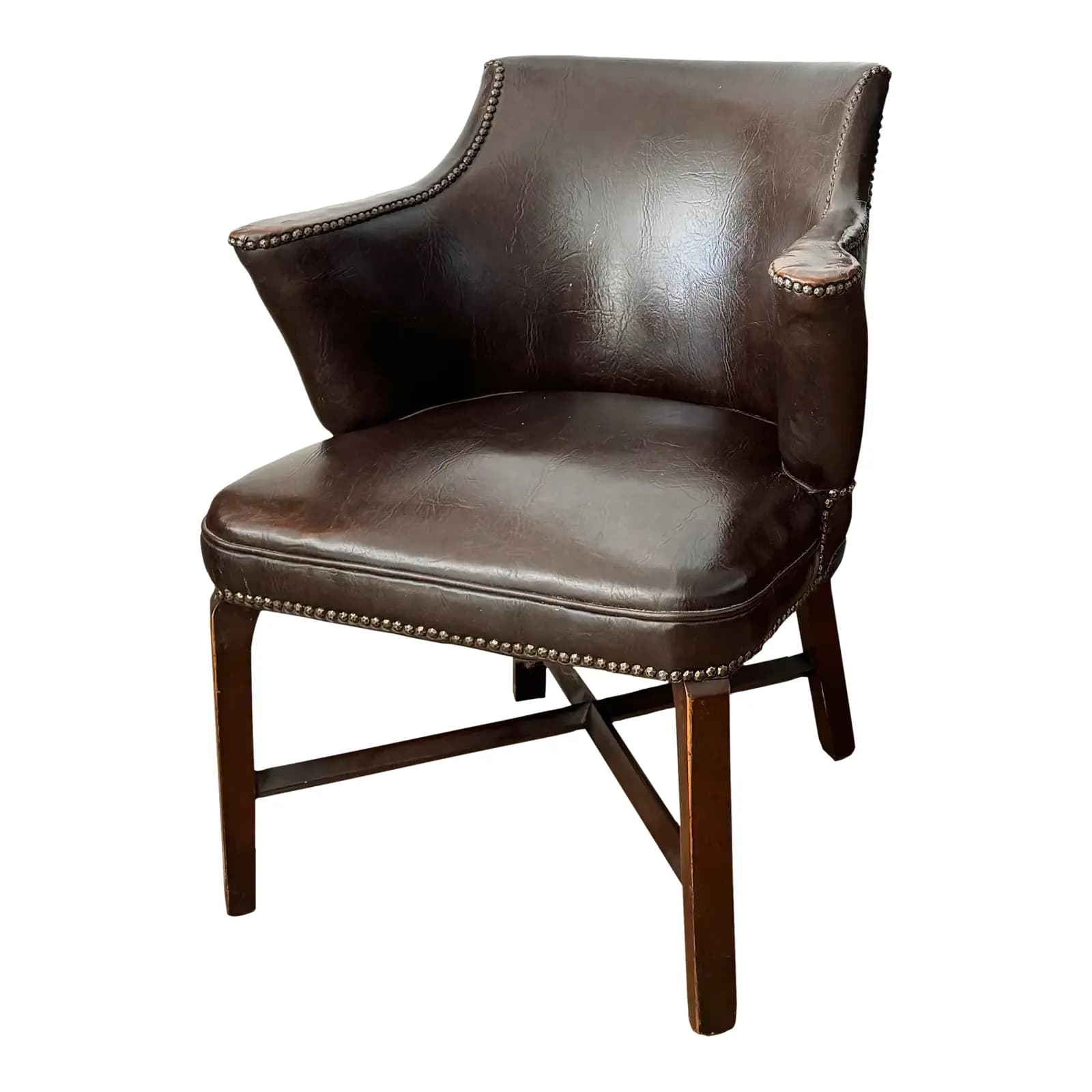 Leather Tub Club Chair